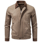 Men’s Textured Zip Front Casual Jacket