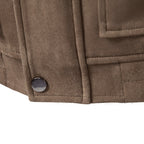 Men’s Textured Zip Front Casual Jacket