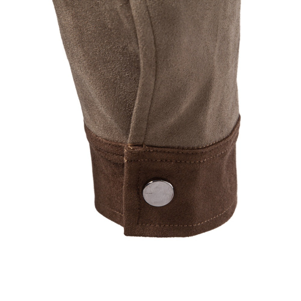 Men’s Textured Zip Front Casual Jacket