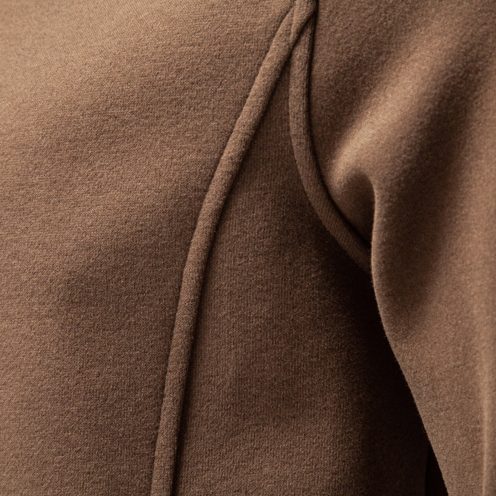 Men’s Quarter Zip Cotton Blend Sweatshirt