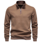 Men’s Quarter Zip Cotton Blend Sweatshirt