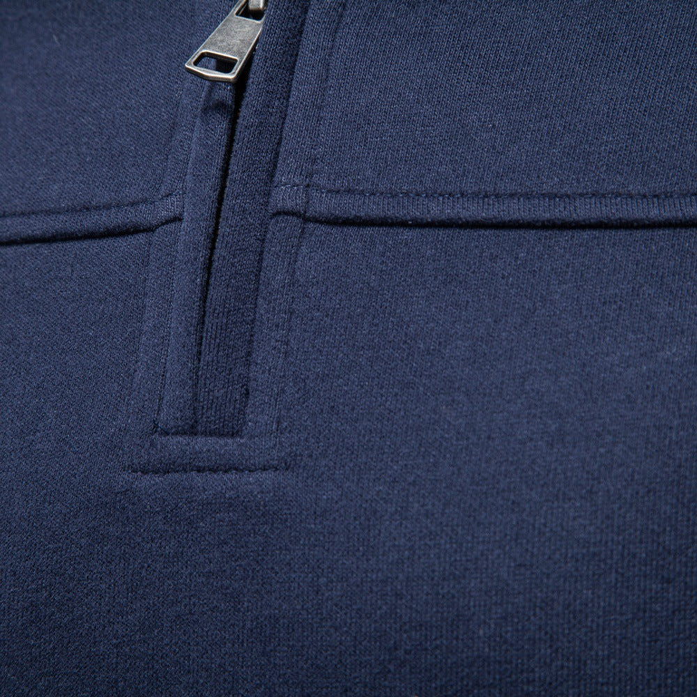 Men’s Stand Collar Quarter Zip Sweatshirt