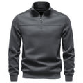 Men’s Stand Collar Quarter Zip Sweatshirt