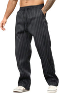 Men’s Subtle Stripe Straight Leg Casual Pants