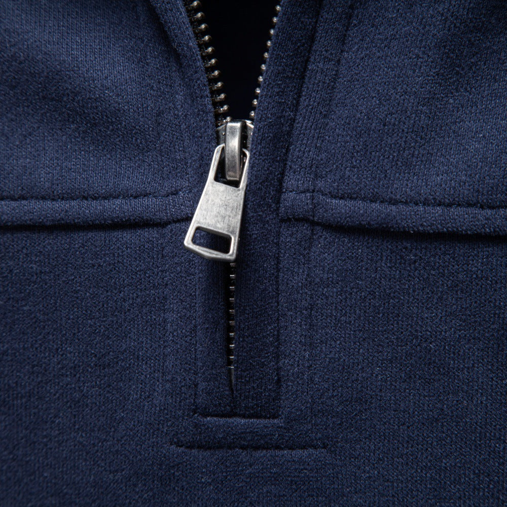 Men’s Stand Collar Quarter Zip Sweatshirt