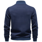 Men’s Stand Collar Quarter Zip Sweatshirt