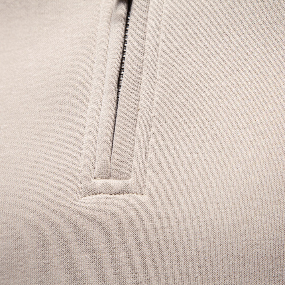 Men’s Raglan Quarter Zip Cotton Sweatshirt