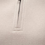 Men’s Raglan Quarter Zip Cotton Sweatshirt
