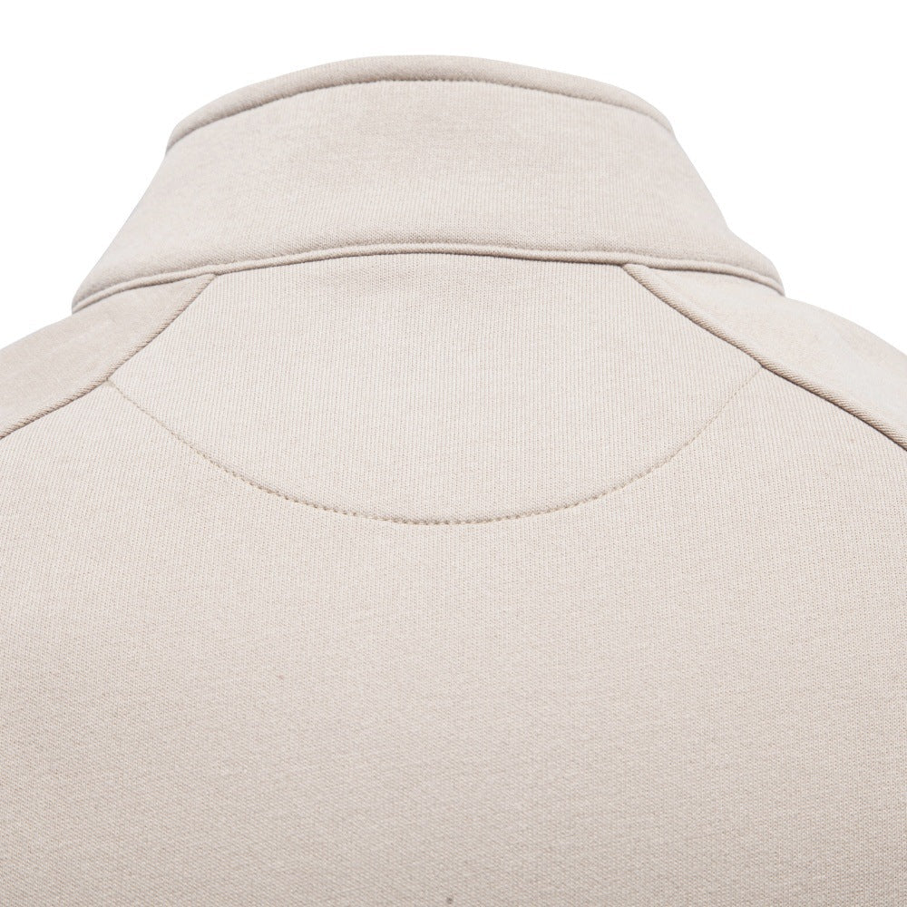 Men’s Raglan Quarter Zip Cotton Sweatshirt