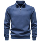Men’s Raglan Quarter Zip Cotton Sweatshirt