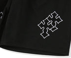 Men’s Gothic Cross Graphic Quick Dry Track Workout Shorts