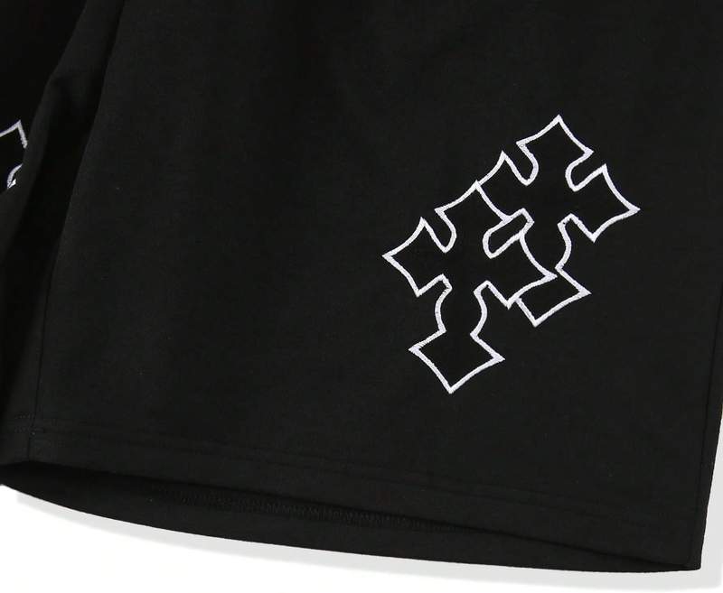 Men’s Gothic Cross Graphic Quick Dry Track Workout Shorts