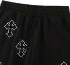 Men’s Gothic Cross Graphic Quick Dry Track Workout Shorts