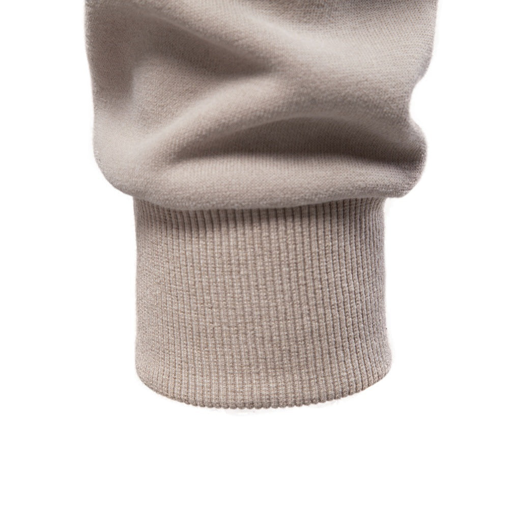 Men’s Raglan Quarter Zip Cotton Sweatshirt