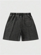 Men’s Star Graphic Vintage Wash Relaxed Track Shorts