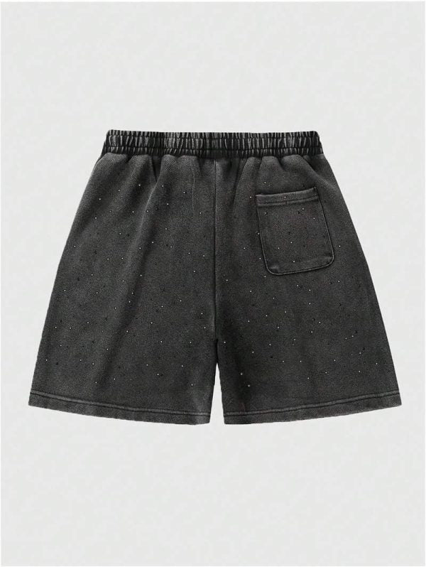 Men’s Star Graphic Vintage Wash Relaxed Track Shorts