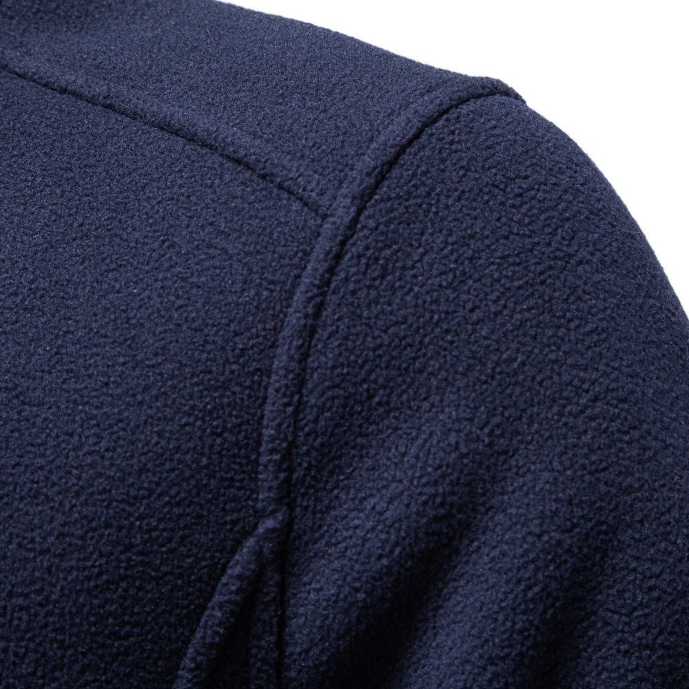 Men’s Full Zip Stand Collar Sweatshirt