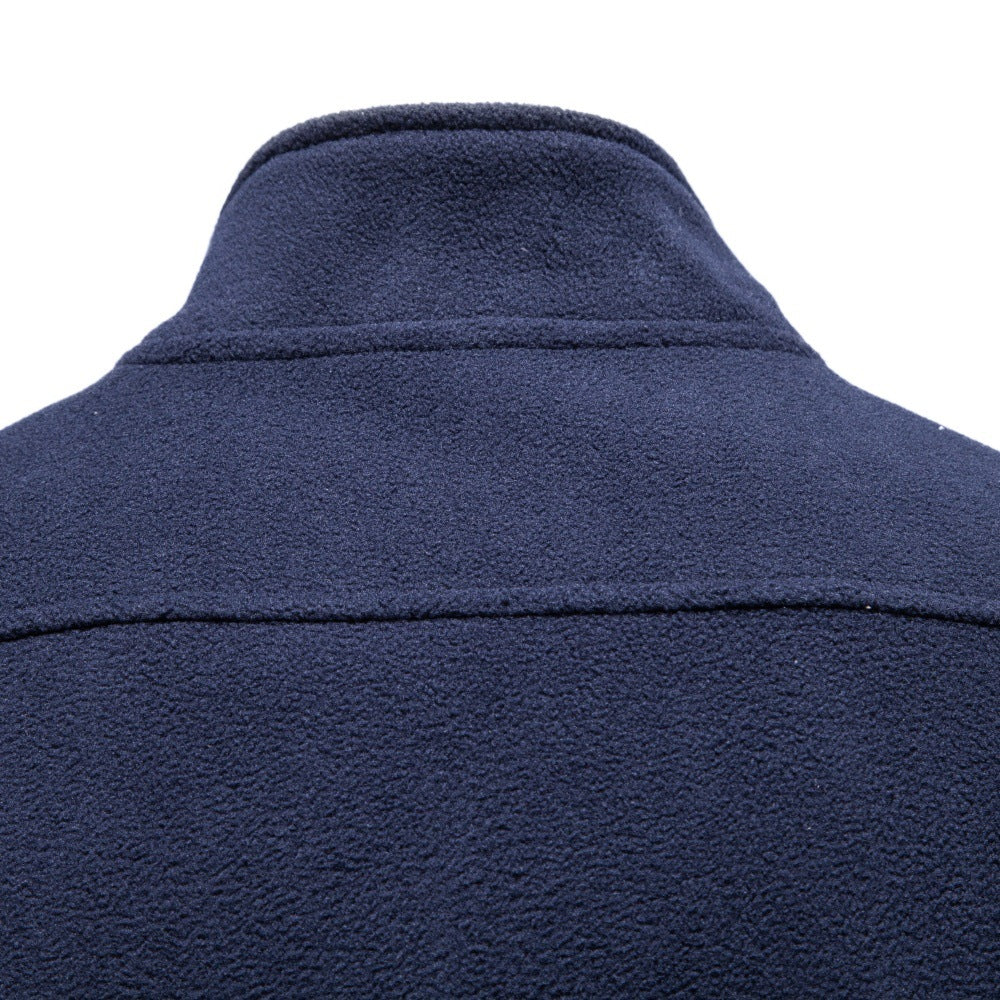 Men’s Full Zip Stand Collar Sweatshirt