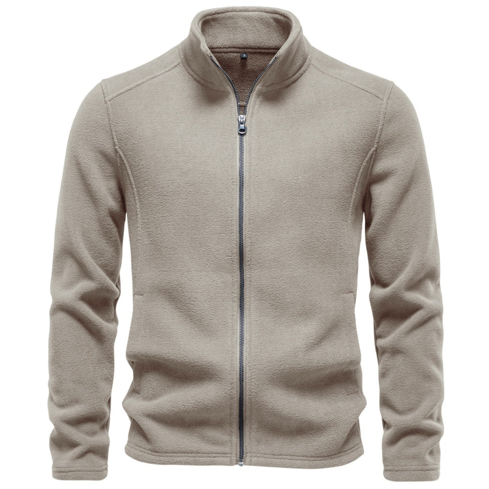 Men’s Full Zip Stand Collar Sweatshirt
