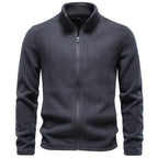 Men’s Full Zip Stand Collar Sweatshirt