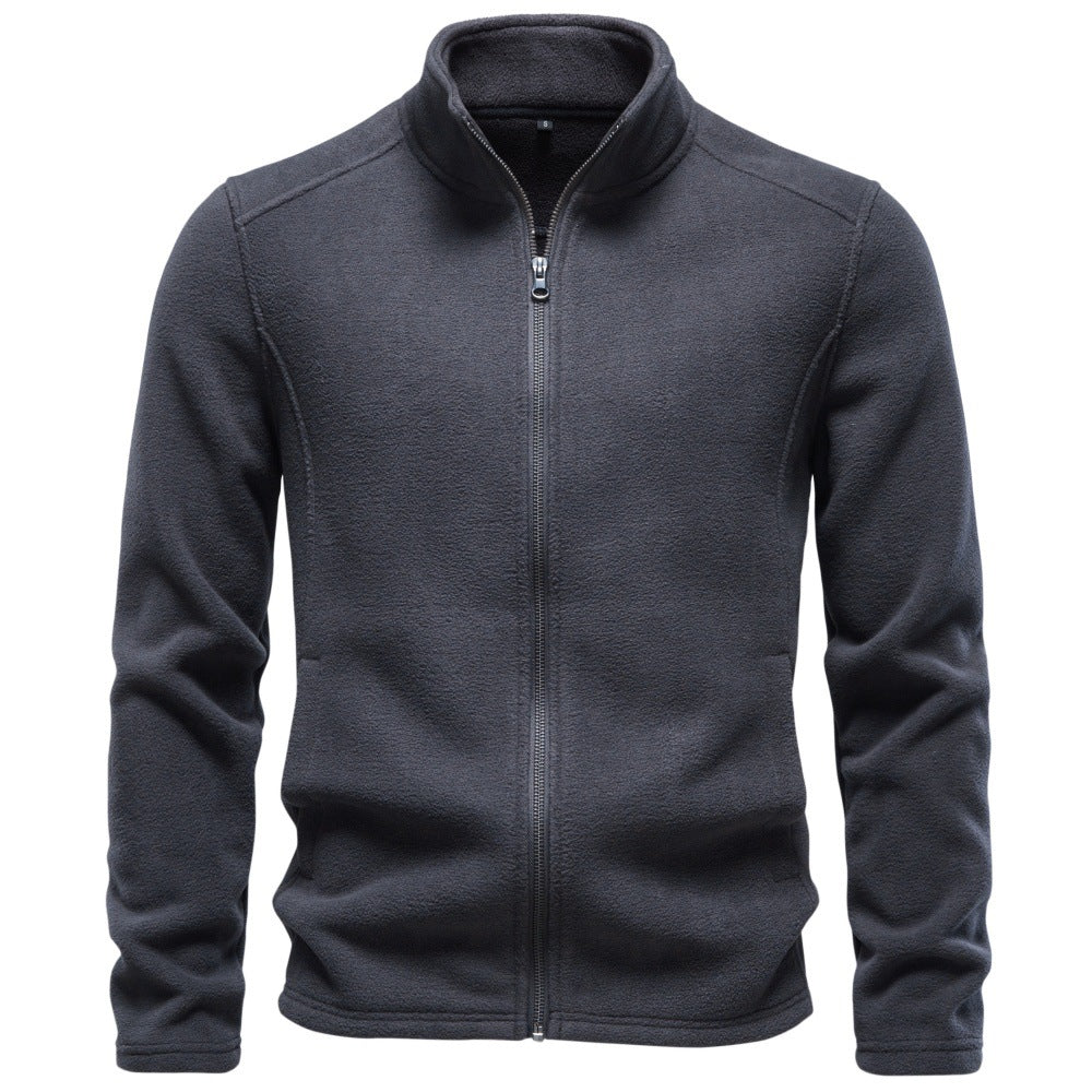 Men’s Full Zip Stand Collar Sweatshirt