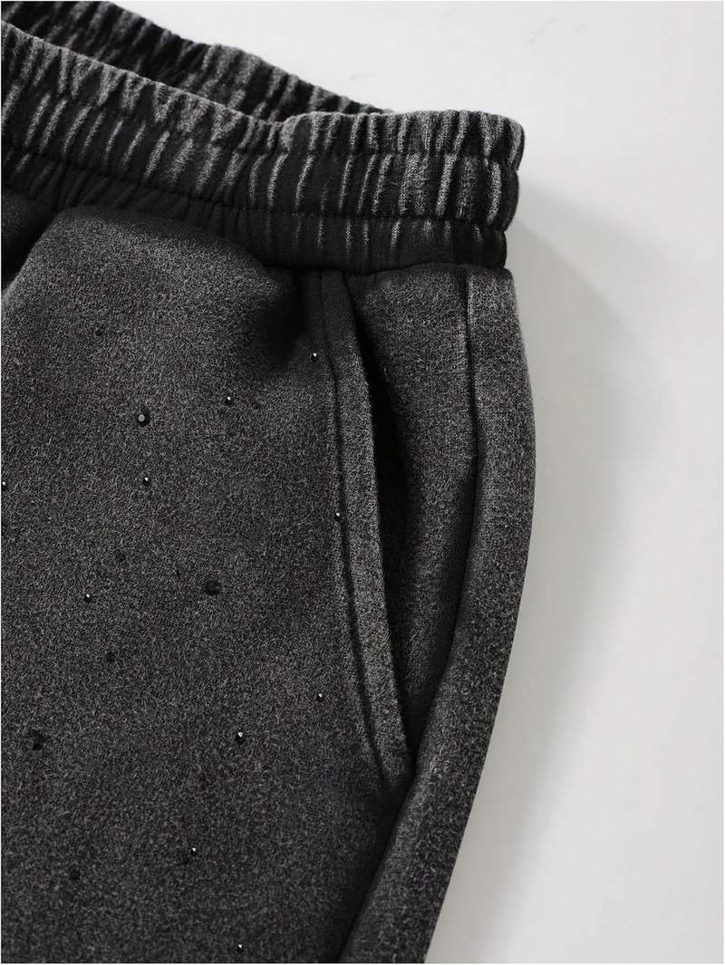 Men’s Star Graphic Vintage Wash Relaxed Track Shorts