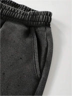 Men’s Star Graphic Vintage Wash Relaxed Track Shorts