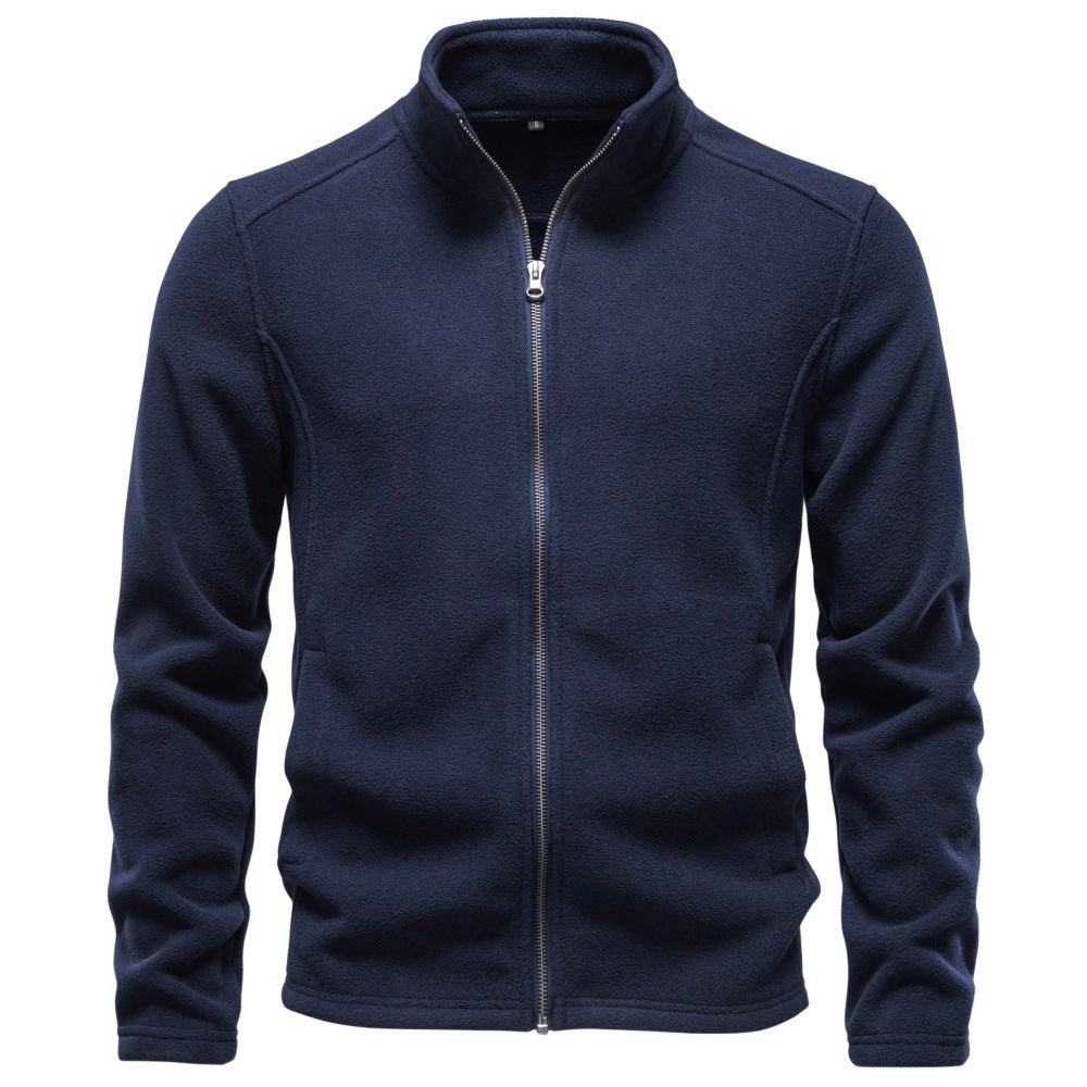 Men’s Full Zip Stand Collar Sweatshirt