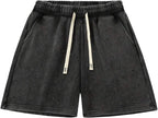 Men’s Star Graphic Vintage Wash Relaxed Track Shorts