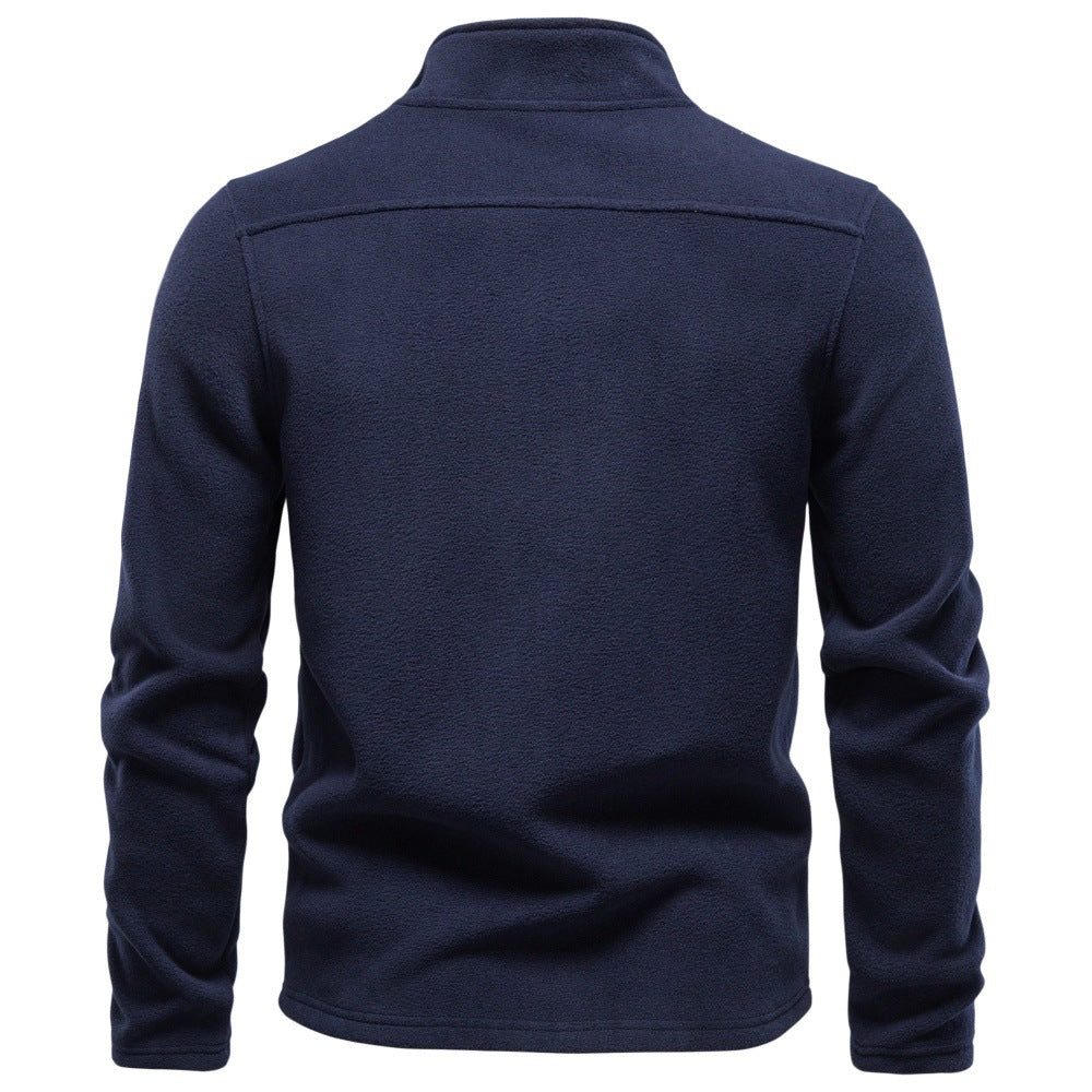 Men’s Full Zip Stand Collar Sweatshirt