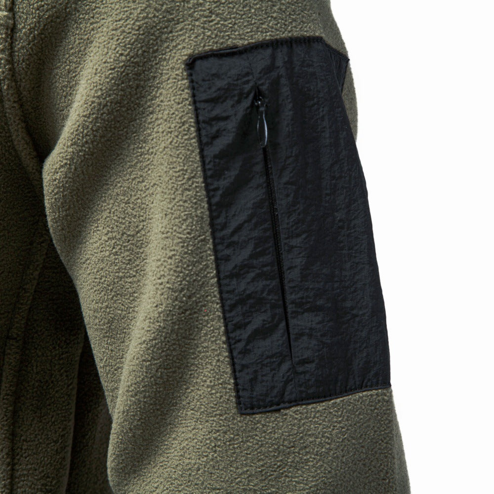 Men’s Snap Button Stand Collar Sweatshirt