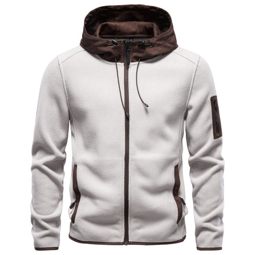 Men’s Colorblock Full Zip Hooded Jacket