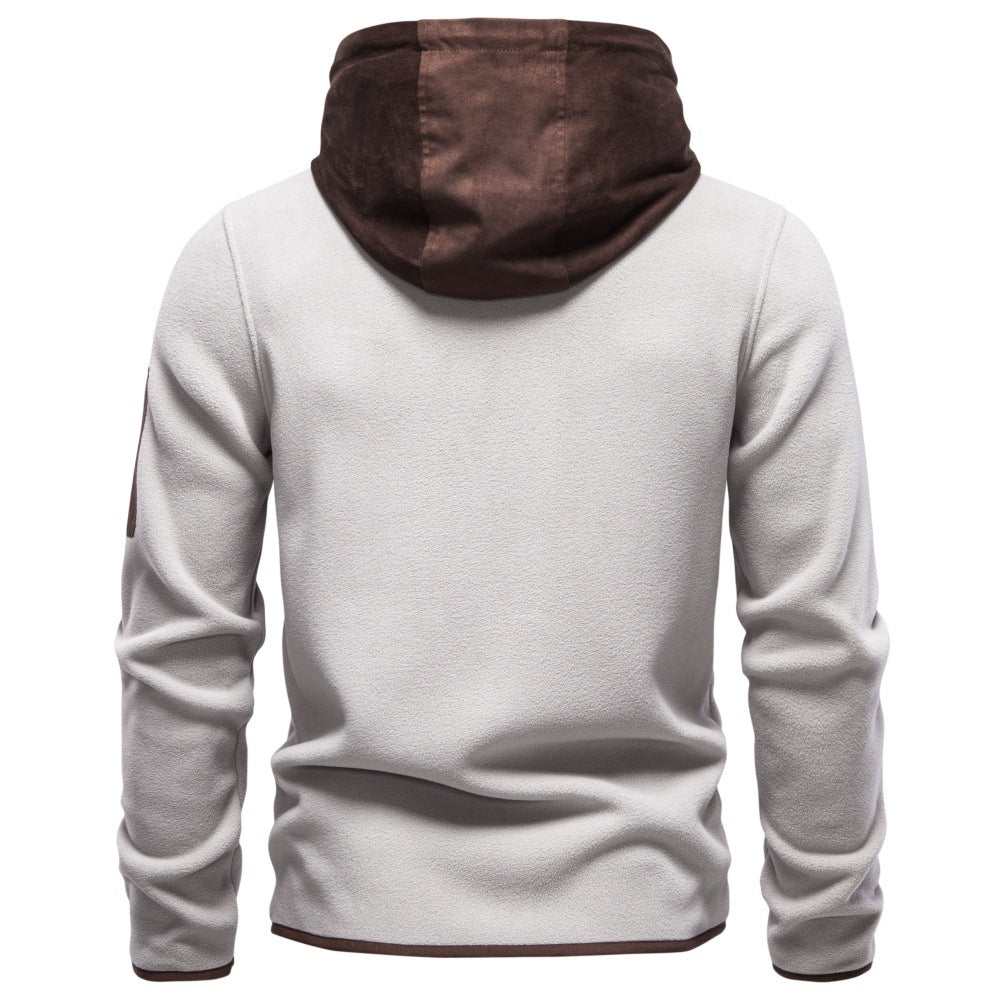 Men’s Colorblock Full Zip Hooded Jacket