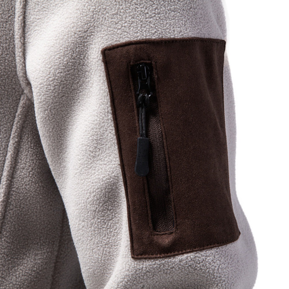 Men’s Colorblock Full Zip Hooded Jacket