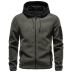 Men’s Colorblock Full Zip Hooded Jacket