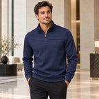 Men’s Stand Collar Quarter Zip Sweatshirt