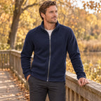 Men’s Full Zip Stand Collar Sweatshirt